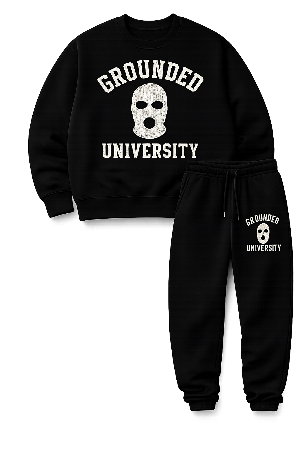 Grounded University Ski Mask Sweatsuit