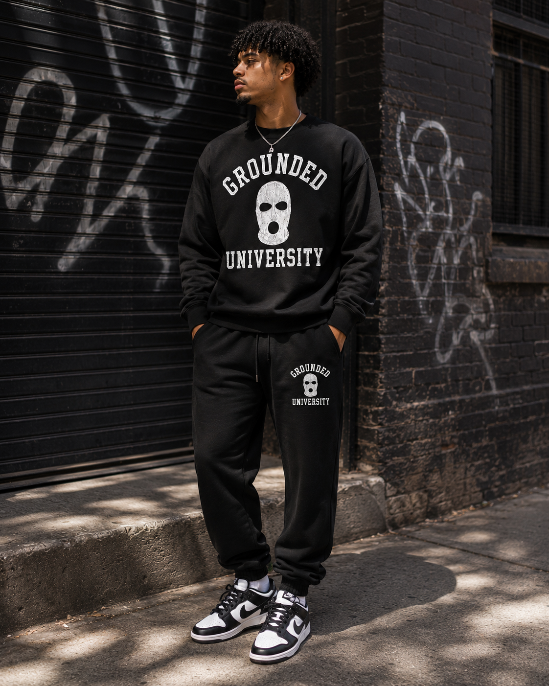 Grounded University Ski Mask Sweatsuit
