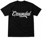 Classic Grounded T-Shirt featuring the signature script logo on a black heavyweight cotton T-shirt.